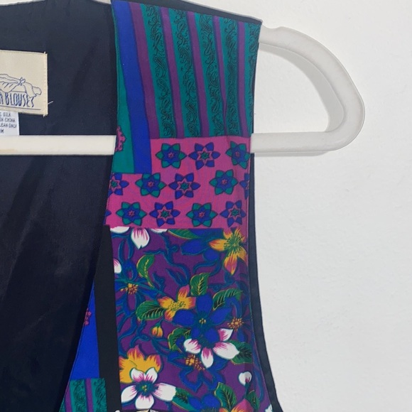 Vintage Olympia Blouses 100% Silk Vest - Picture 7 of 13